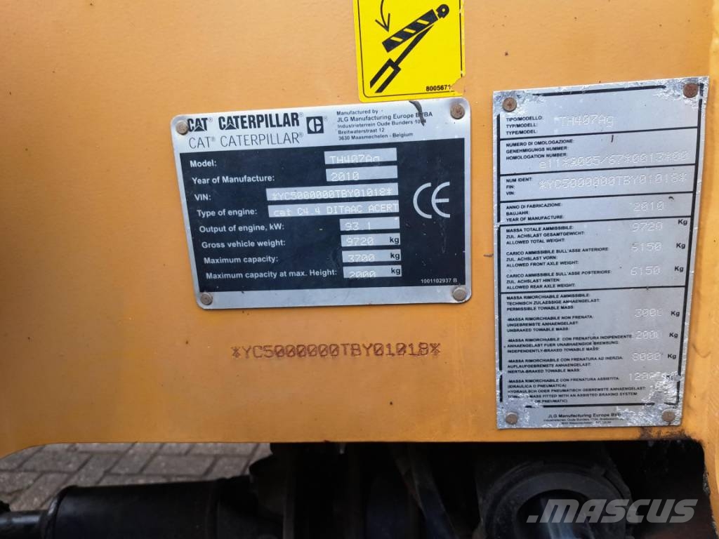 CAT TH 407ag | Verreiker - Airco - 40 km/h Teleskopski viličarji