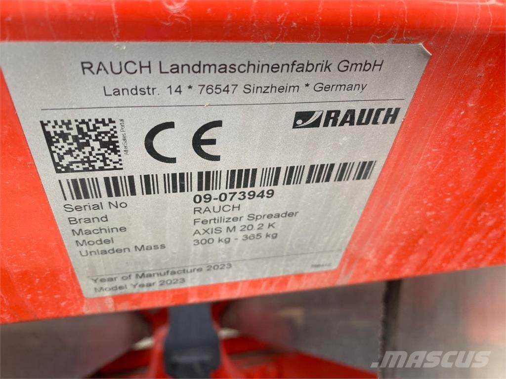 Rauch AXIS M 20.2 K Mineralinių trąšų barstytuvai