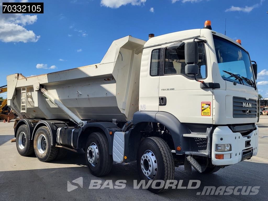 MAN TGA 35.390 8X4 19m3 tipper Steelsuspension Big-Axl Kipper