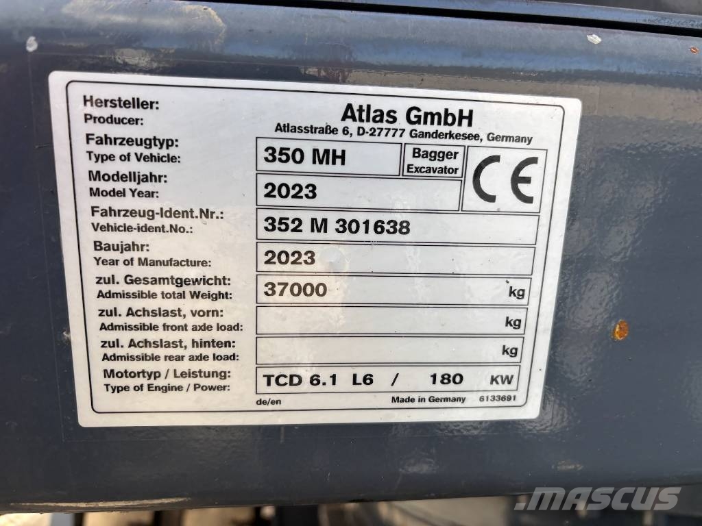 Atlas 350 MH - 350MH Hulladékkezelő gépek