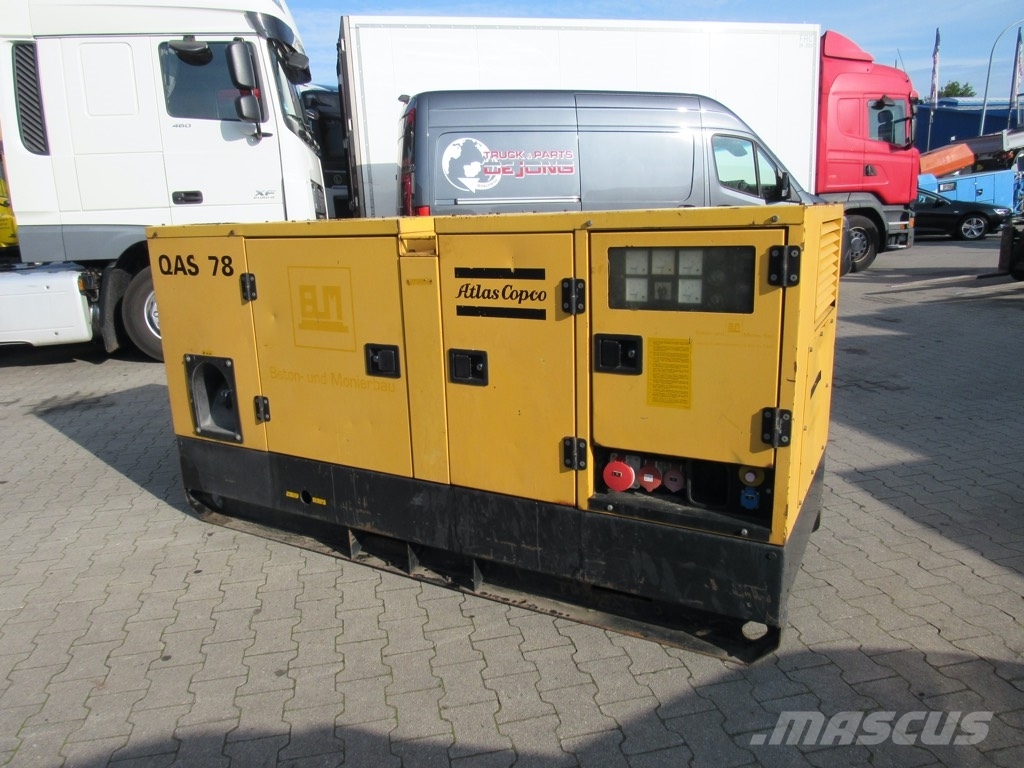 Atlas Copco QAS 78 PDS Stromaggregat / 69 KVA/ Elektro Start Diiselgeneraatorid