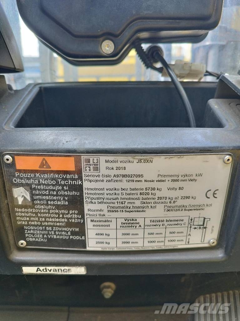 Hyster J5.0XN Electric forklifts