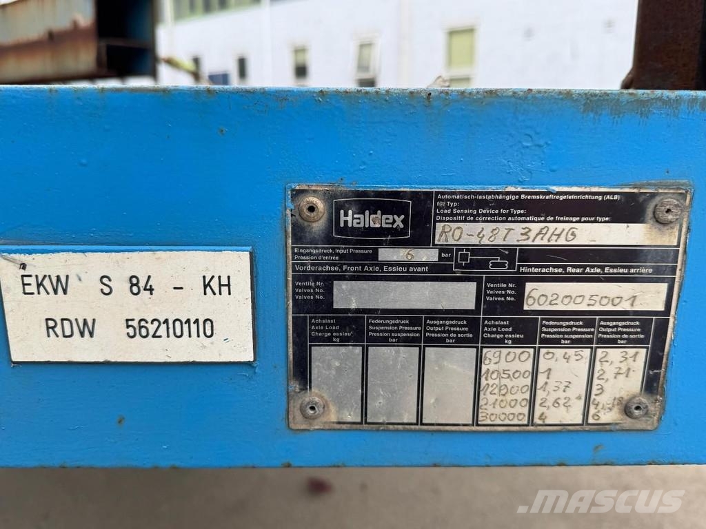 EKW RO-48T3AHG 3 AXLE STEERING BPW - EXTENDABLE Madelpoolhaagised