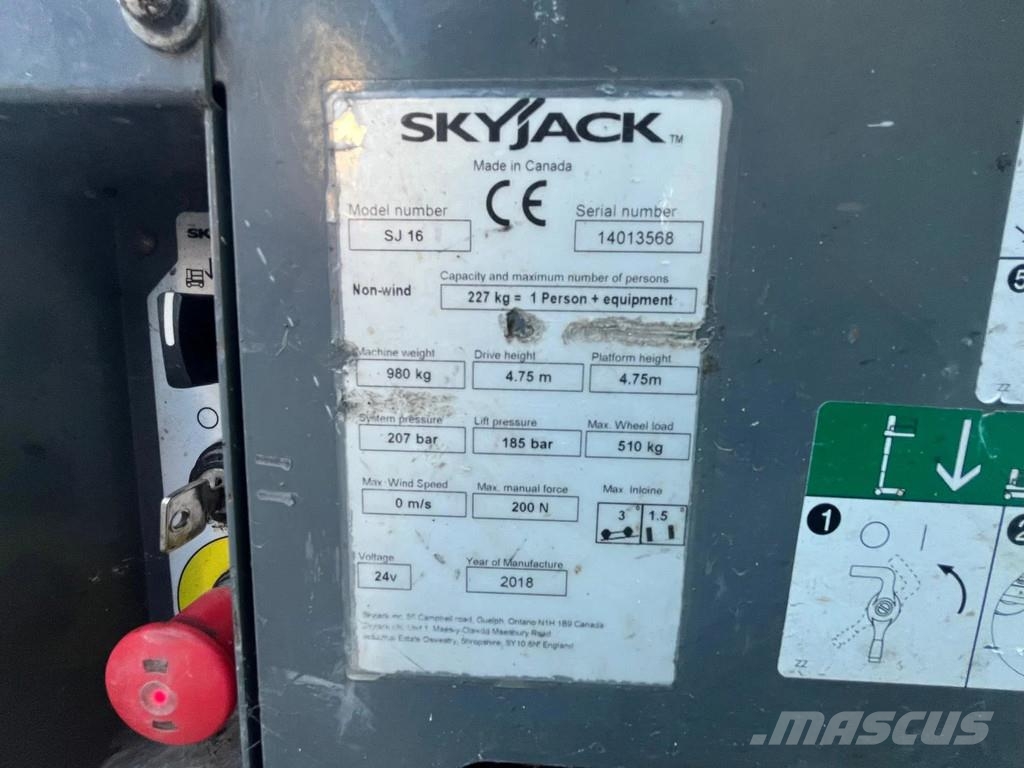 SkyJack SJ16 SJ16 Teleskopske podizne platforme
