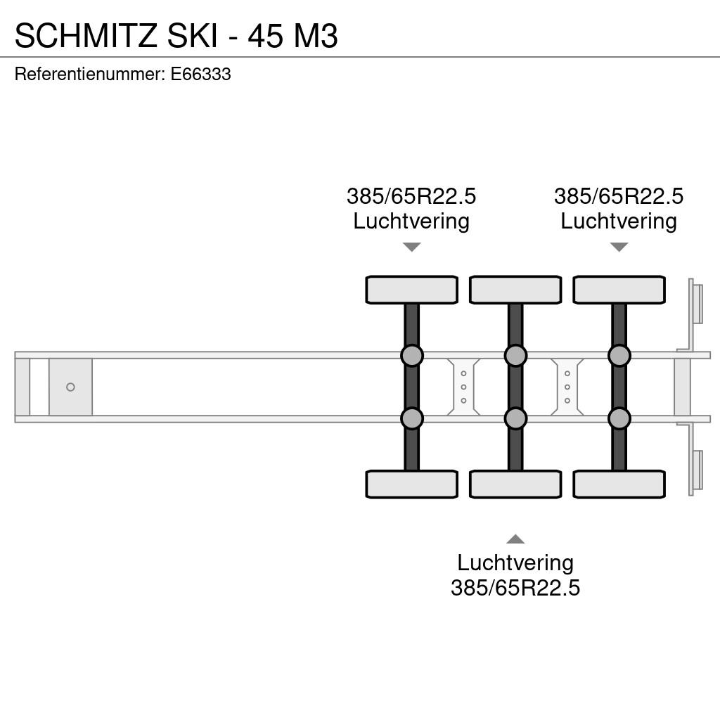 Schmitz Cargobull SKI - 45 M3 Damperli çekiciler