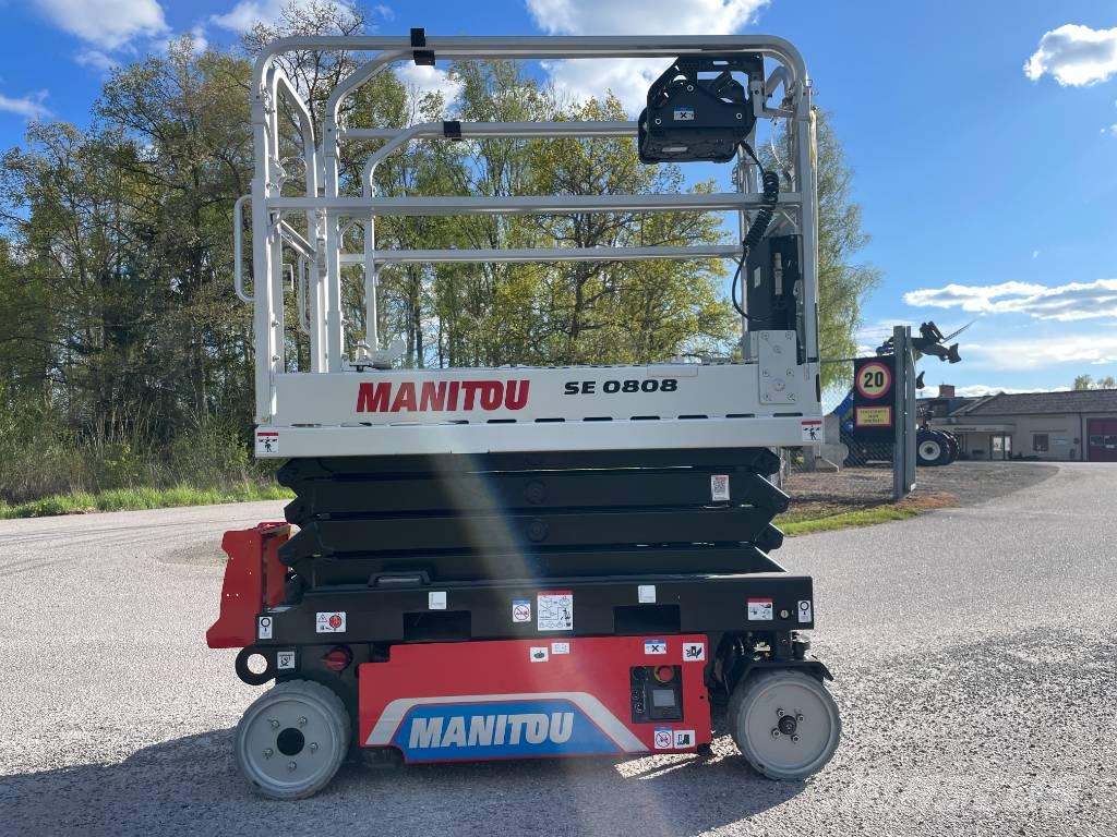 Manitou SE 0808 Elektrisk Saxlift omgående leverans! Platforme foarfeca