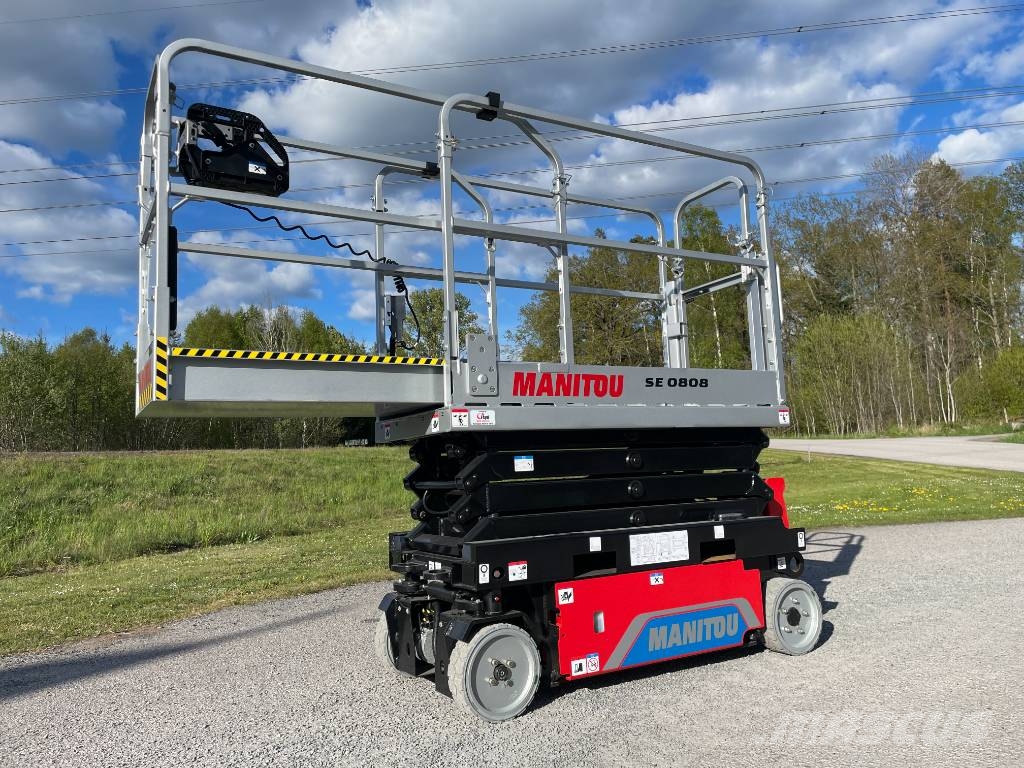 Manitou SE 0808 Elektrisk Saxlift omgående leverans! Platforme foarfeca