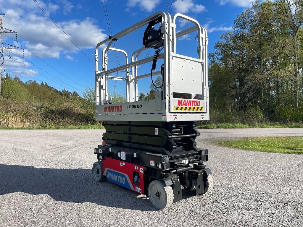Manitou SE 0808 Elektrisk Saxlift omgående leverans! Platforme foarfeca