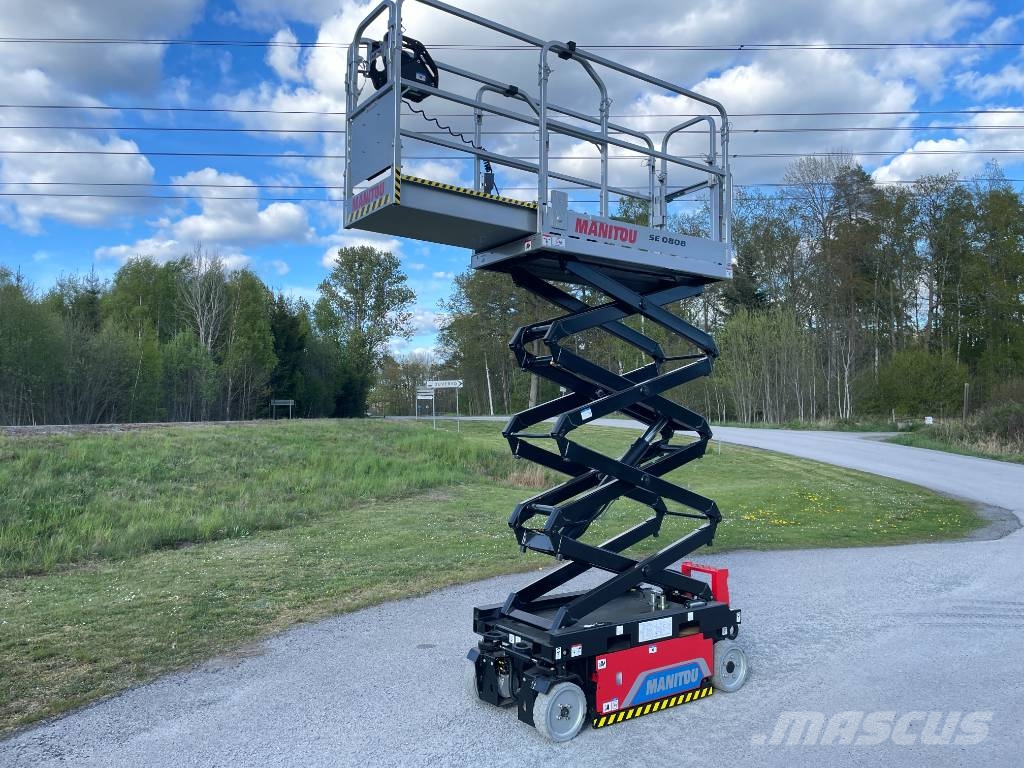 Manitou SE 0808 Elektrisk Saxlift omgående leverans! Platforme foarfeca