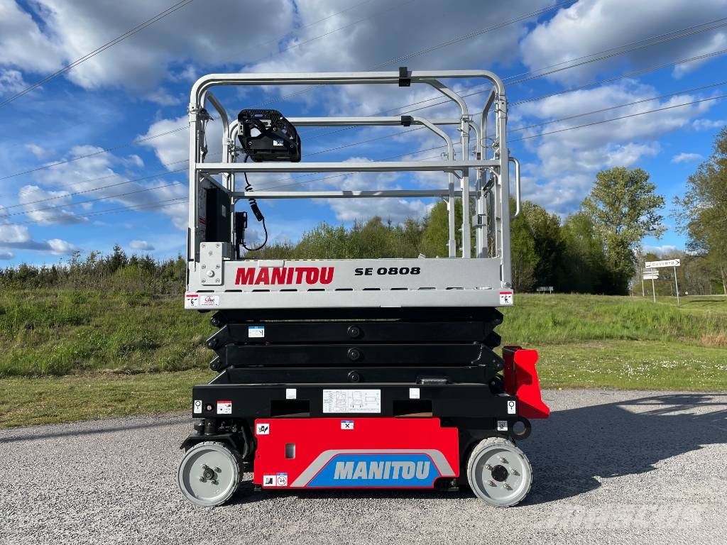 Manitou SE 0808 Elektrisk Saxlift omgående leverans! Platforme foarfeca