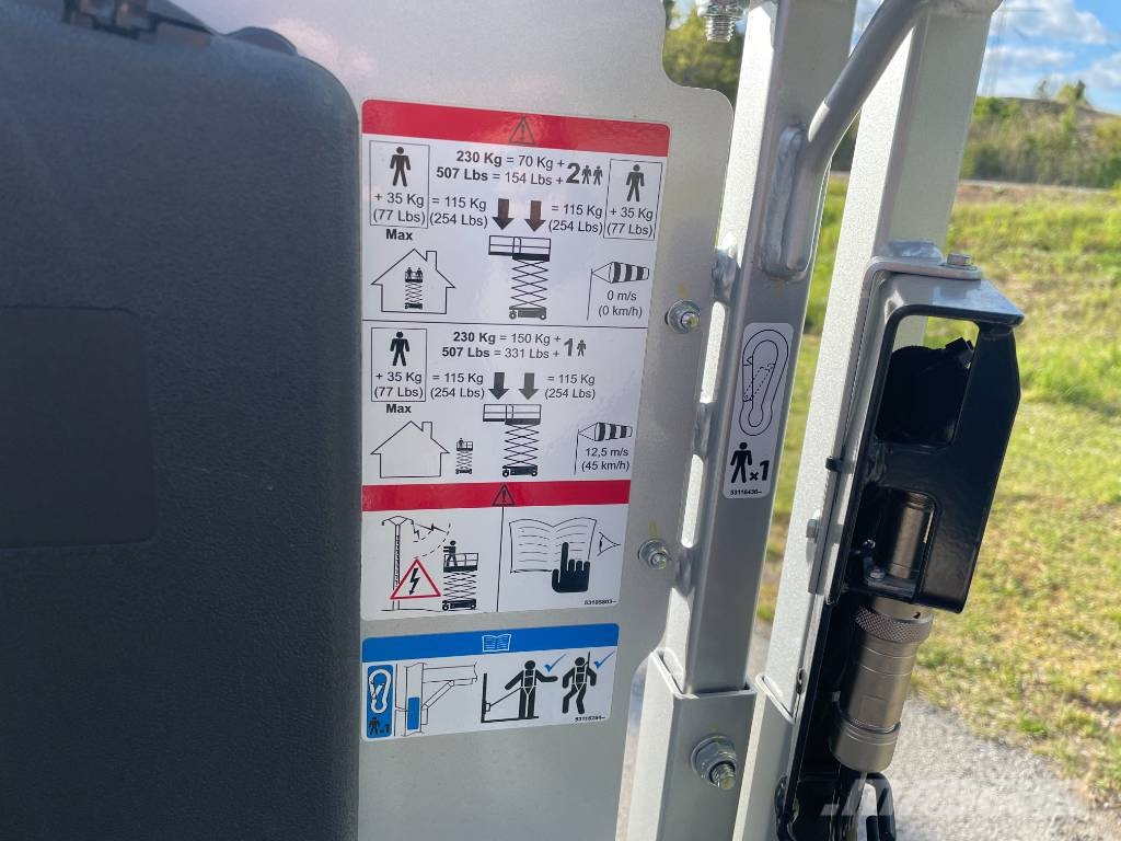 Manitou SE 0808 Elektrisk Saxlift omgående leverans! Platforme foarfeca