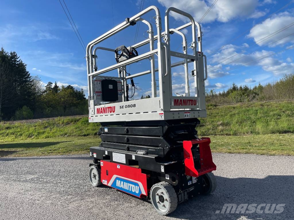 Manitou SE 0808 Elektrisk Saxlift omgående leverans! Platforme foarfeca