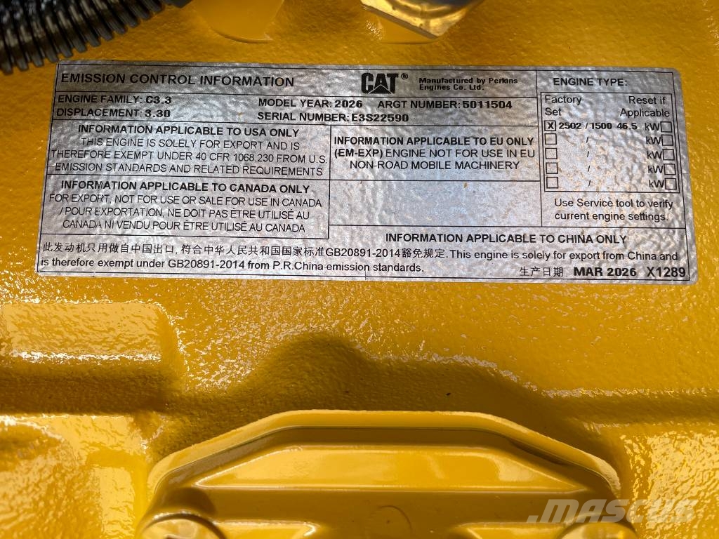 CAT DE50E0 - 50 kVA Generator - DPX-18006 Dizelski agregati