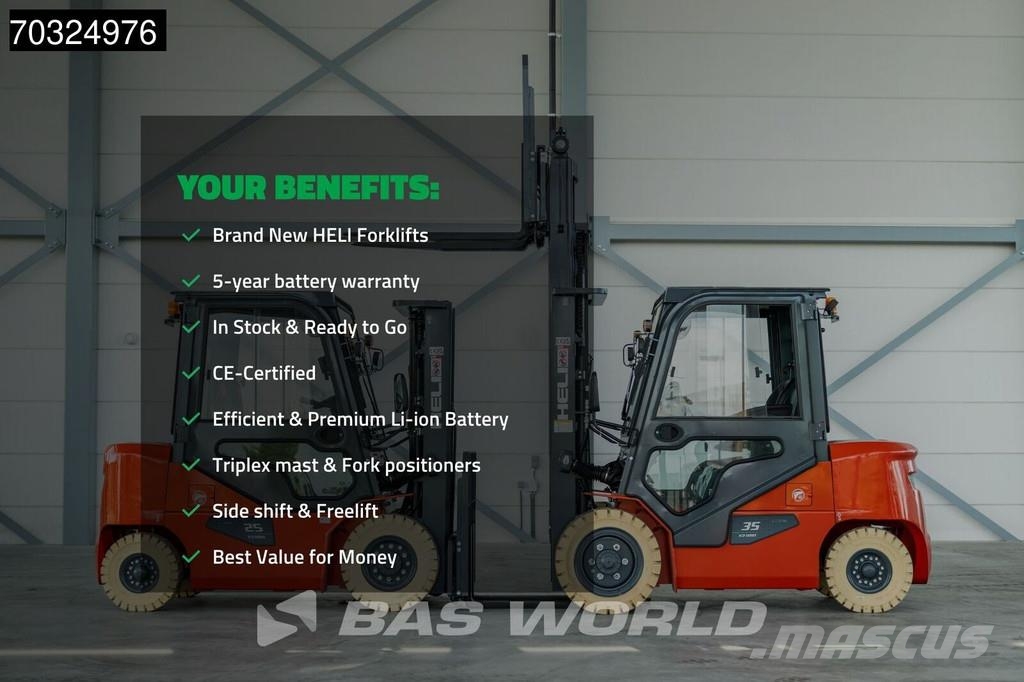 Heli CPD35 K3 FACTORY WARRANTY – LITHIUM-ION BATTERY - Elektriniai šakiniai krautuvai