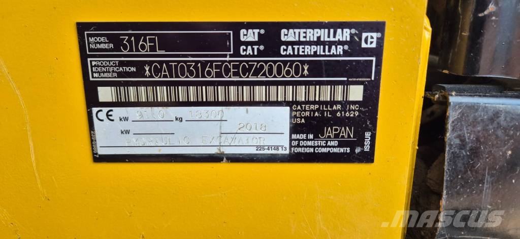 CAT 316 F L Crawler excavators