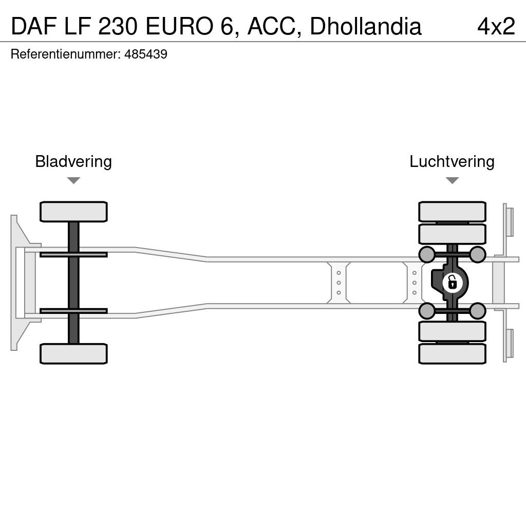 DAF LF 230 EURO 6, ACC, Dhollandia Sanduk kamioni