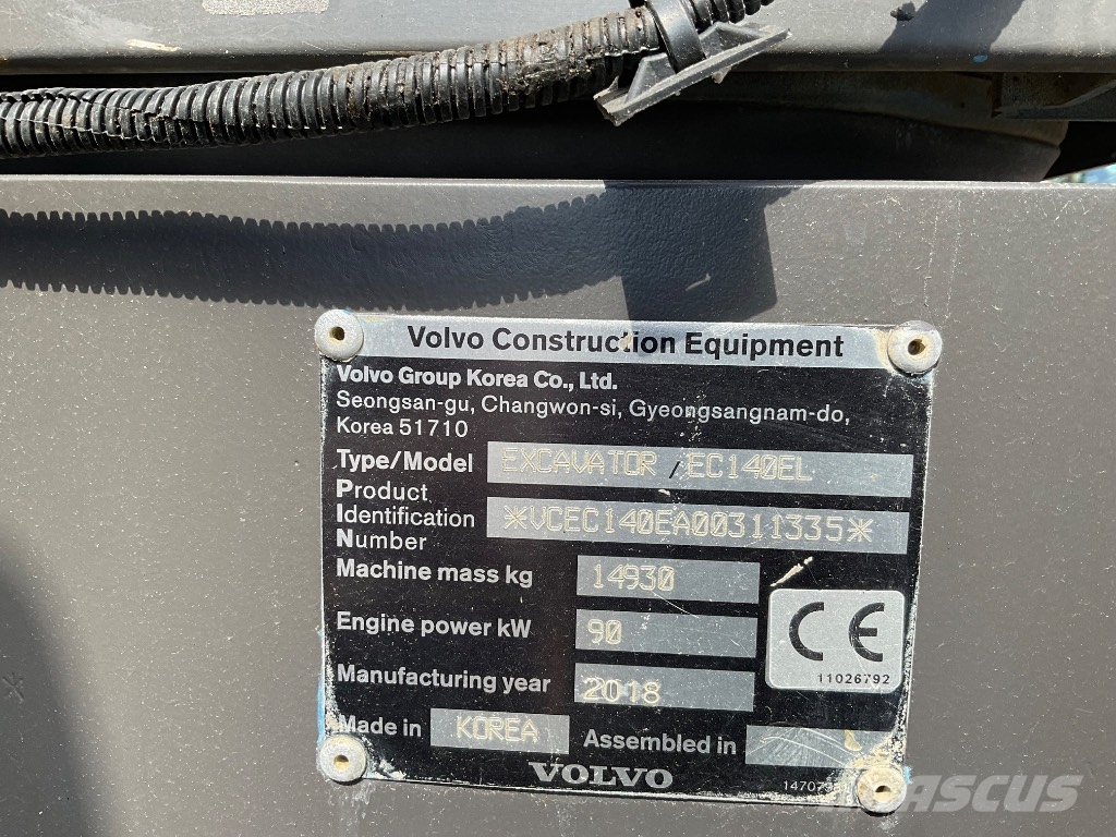 Volvo EC 140 EL Crawler excavators
