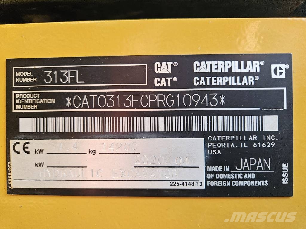 CAT 313 F L Rupsgraafmachines