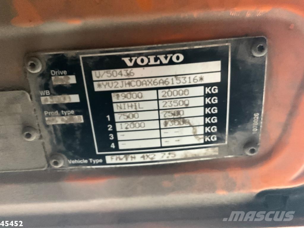 Volvo FM 260 VDK 12m³ 폐기물 수거 트럭
