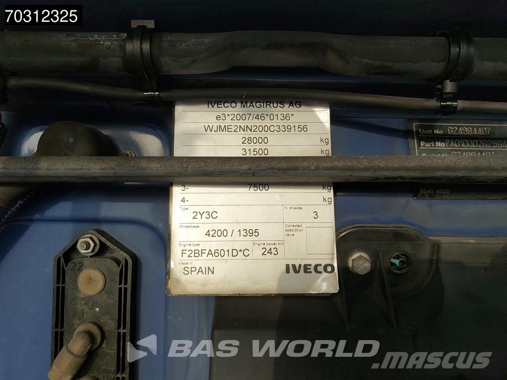 Iveco Stralis 330 Stralis 6X2 CNG ENGINE RHD NL-Truck AS Camiones de basura