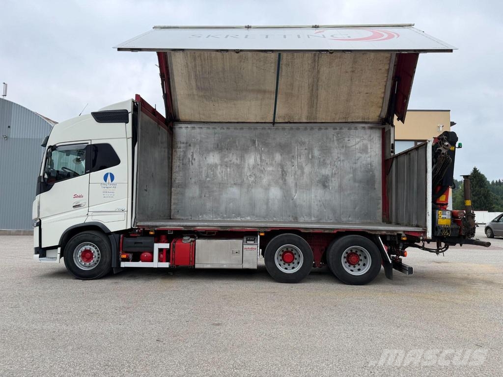 Volvo FH16 750 6X4 EURO5 + PALFINGER PK18002-EH Sunkvežimiai su dengtu kėbulu