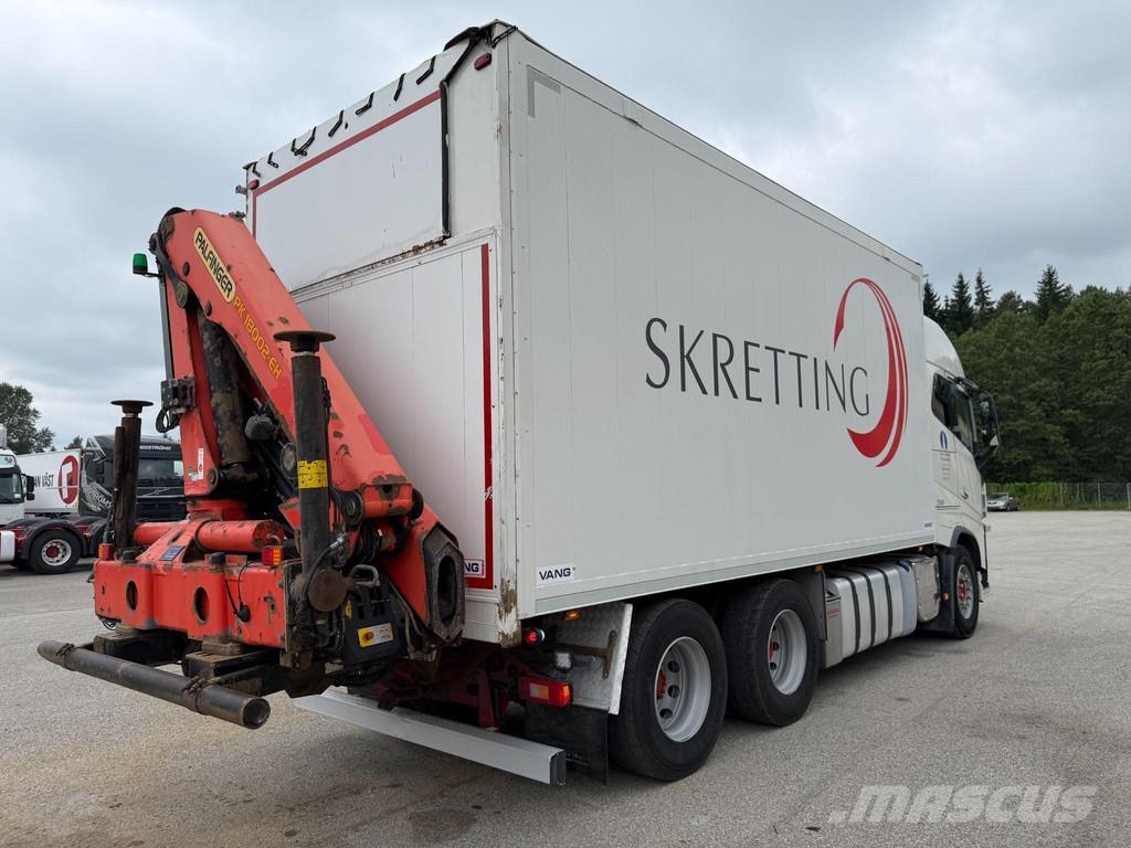 Volvo FH16 750 6X4 EURO5 + PALFINGER PK18002-EH Sunkvežimiai su dengtu kėbulu