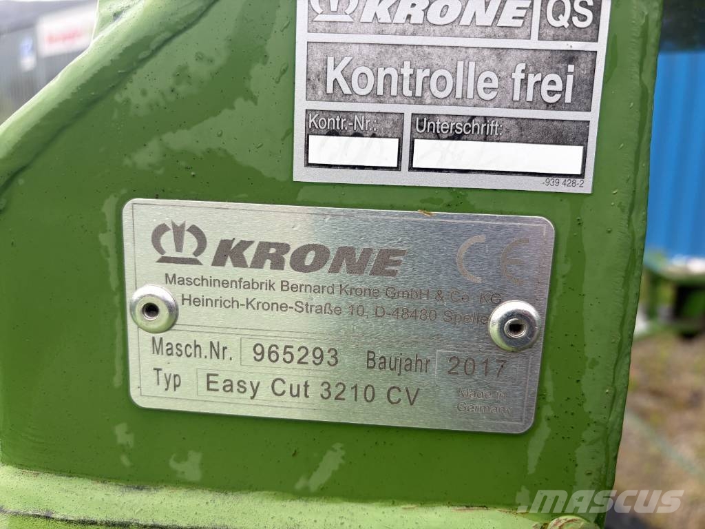 Krone Easy Cut 3210 CV Slåmaskiner