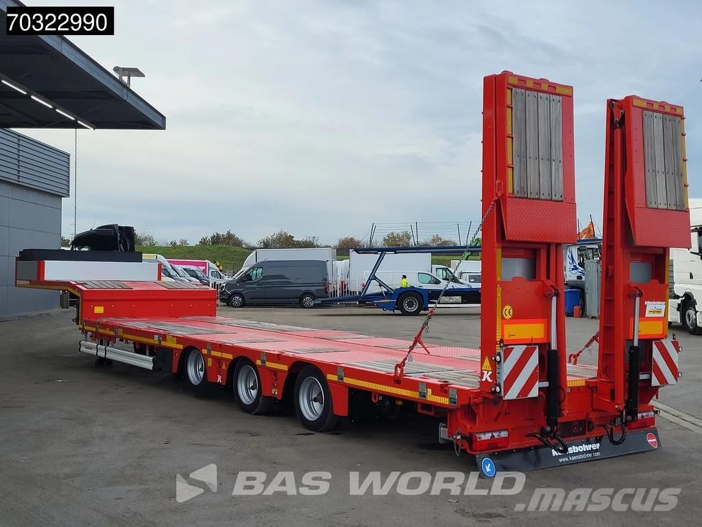 Kässbohrer LB3E 3 axles Steering+Lift Axle Extendable Ramps Semi-remorca agabaritica