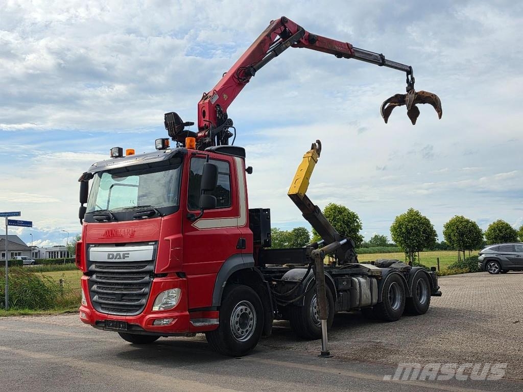 DAF CF 85 510 Palfinger Z crane. HOOK ARM!!2017!! META Camion con gancio di sollevamento