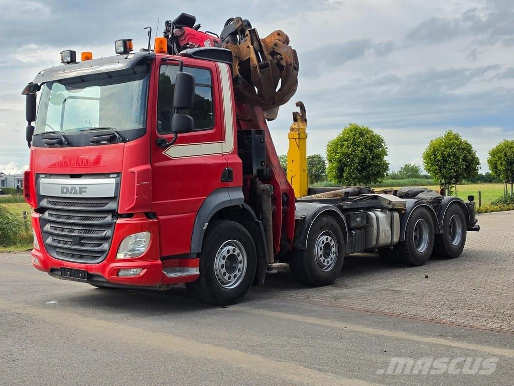 DAF CF 85 510 Palfinger Z crane. HOOK ARM!!2017!! META Camion con gancio di sollevamento