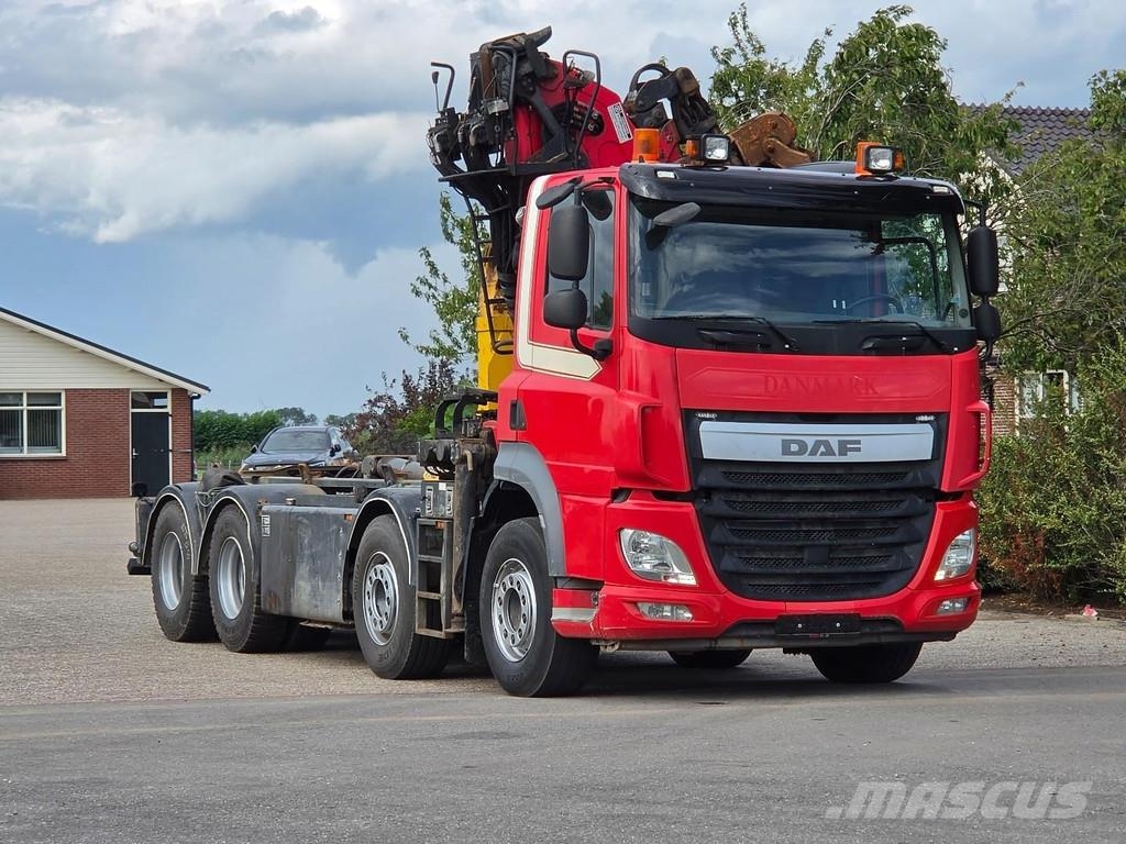 DAF CF 85 510 Palfinger Z crane. HOOK ARM!!2017!! META Camion con gancio di sollevamento