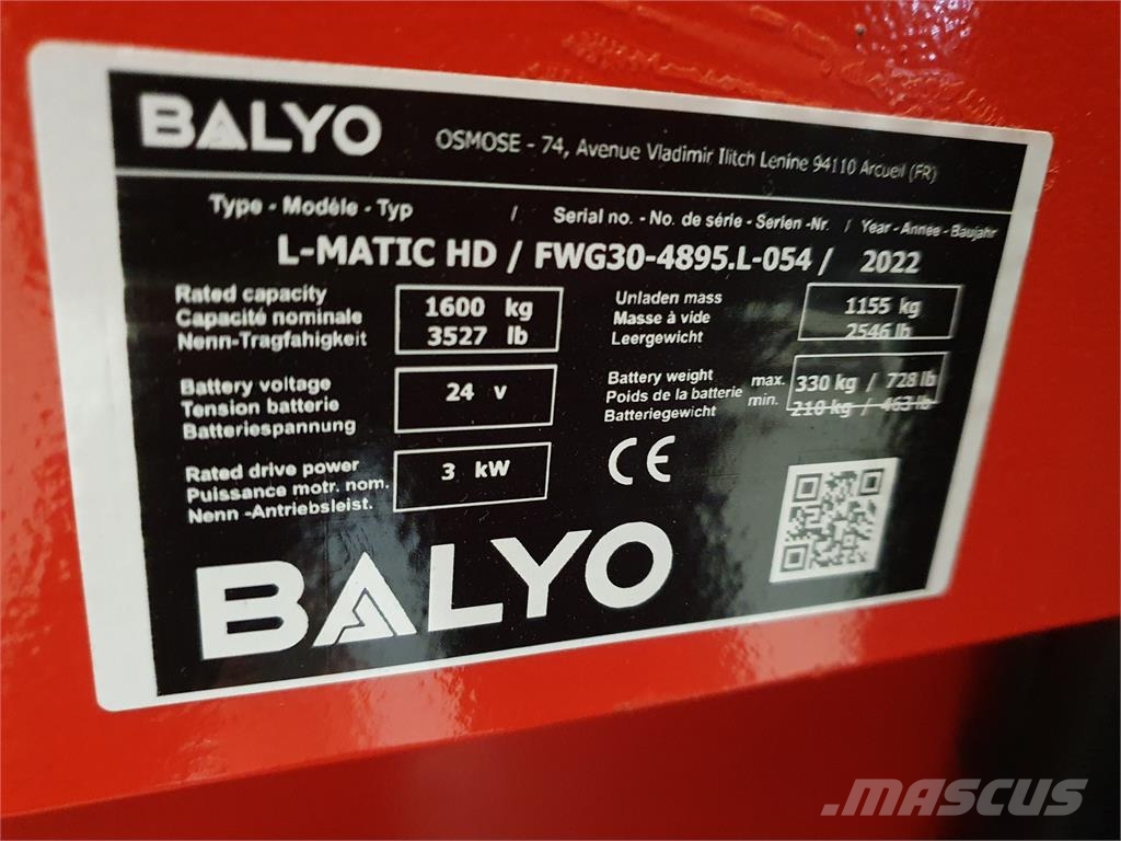 Linde L16 L-Matic Stand-in stackers