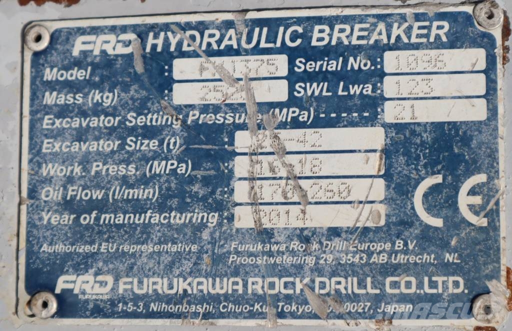 Furukawa FXJ375 Martillos hidráulicos