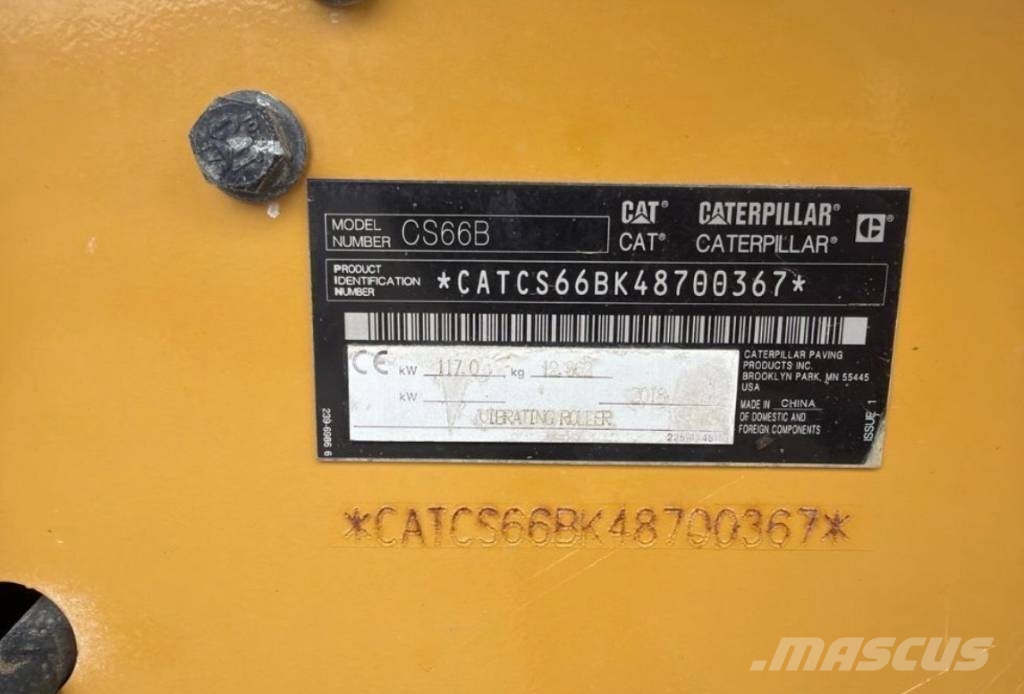 CAT CS 66 B Enojni valjarji
