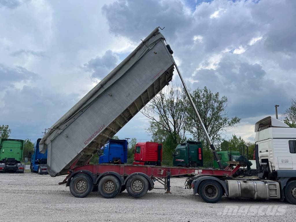 Schwarzmüller 3A A axle lift نصف مقطورات قلابة
