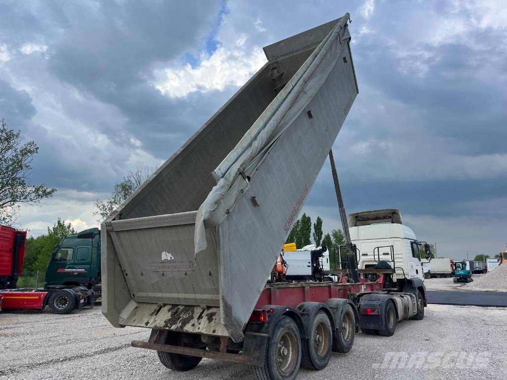 Schwarzmüller 3A A axle lift نصف مقطورات قلابة