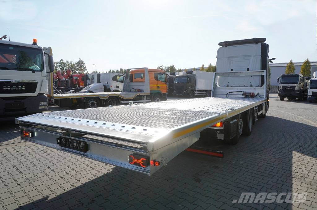 Mercedes-Benz Actros 2542 MP5 Low deck / NEW tow truck 9.4 m Flatbed lastbiler med spil