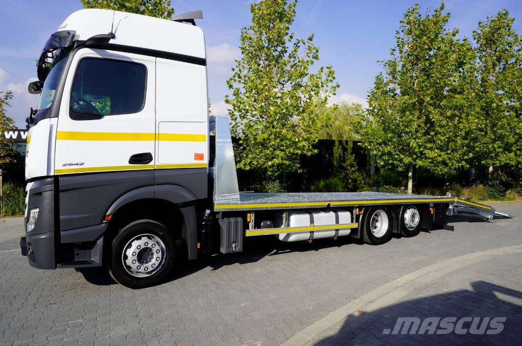 Mercedes-Benz Actros 2542 MP5 Low deck / NEW tow truck 9.4 m Flatbed lastbiler med spil