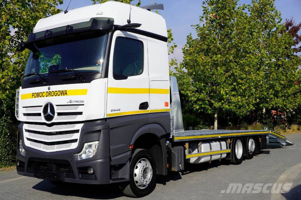 Mercedes-Benz Actros 2542 MP5 Low deck / NEW tow truck 9.4 m Flatbed lastbiler med spil