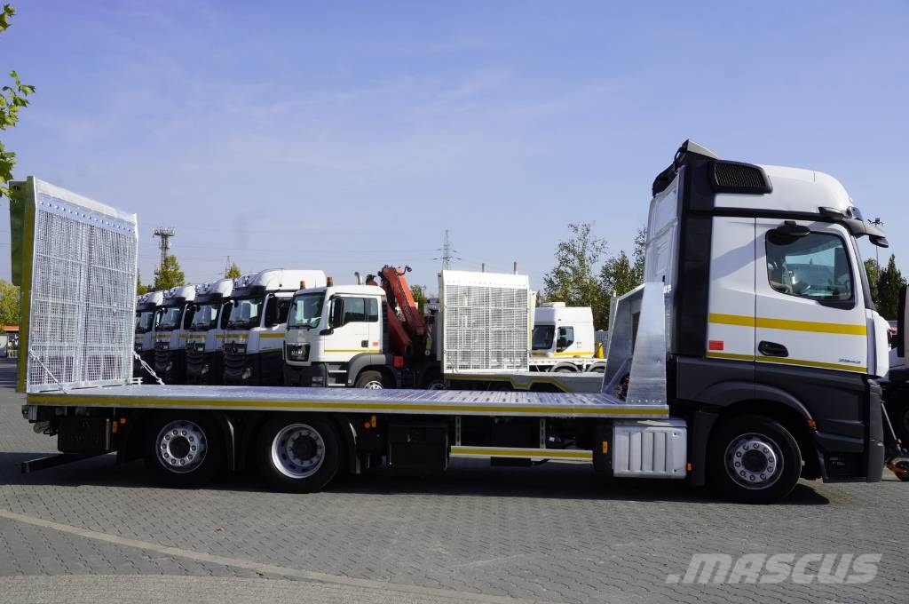 Mercedes-Benz Actros 2542 MP5 Low deck / NEW tow truck 9.4 m Flatbed lastbiler med spil