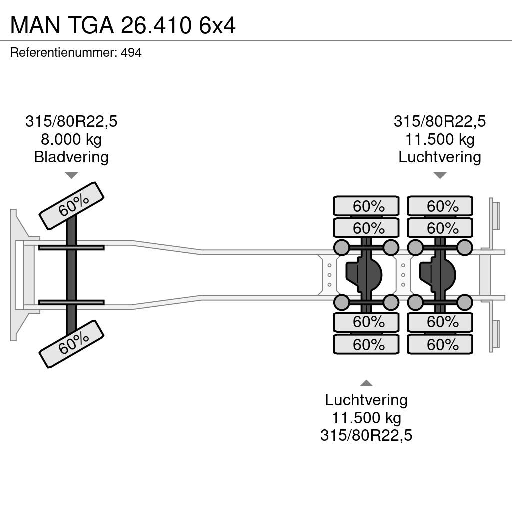 MAN TGA 26.410 6x4 Tovornjaki-šasije