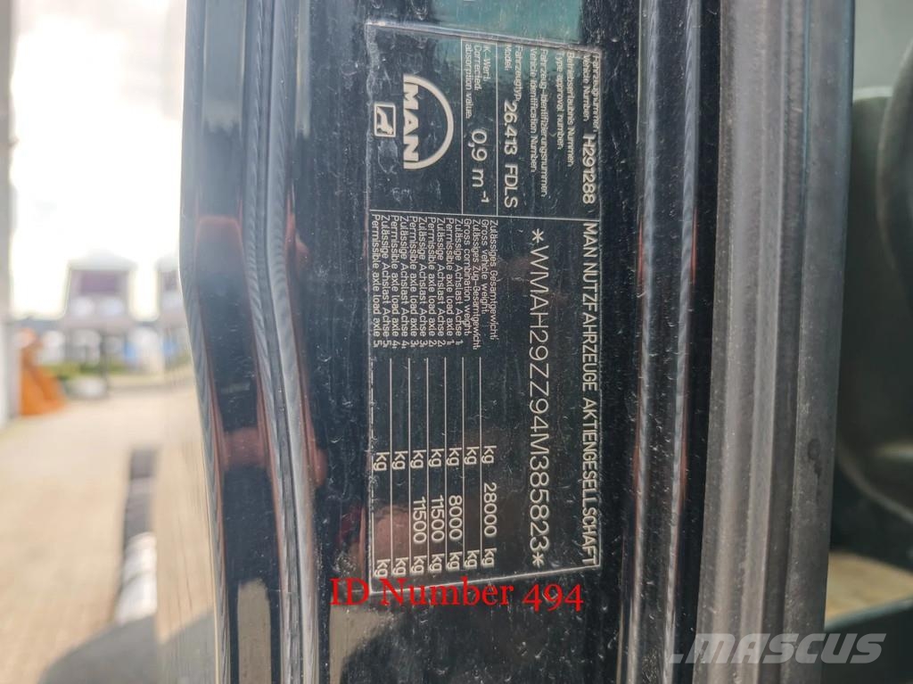 MAN TGA 26.410 6x4 Tovornjaki-šasije