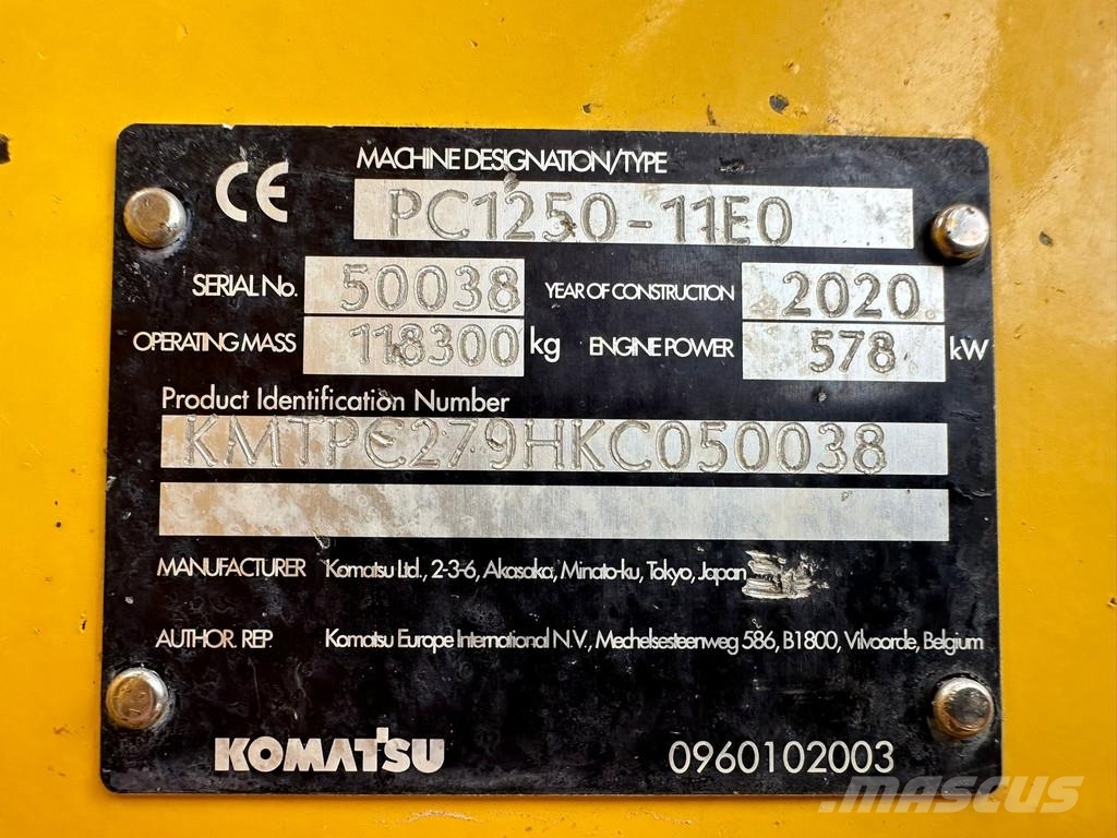 Komatsu PC1250-11E0 - CE certified Mini excavatoare < 7t