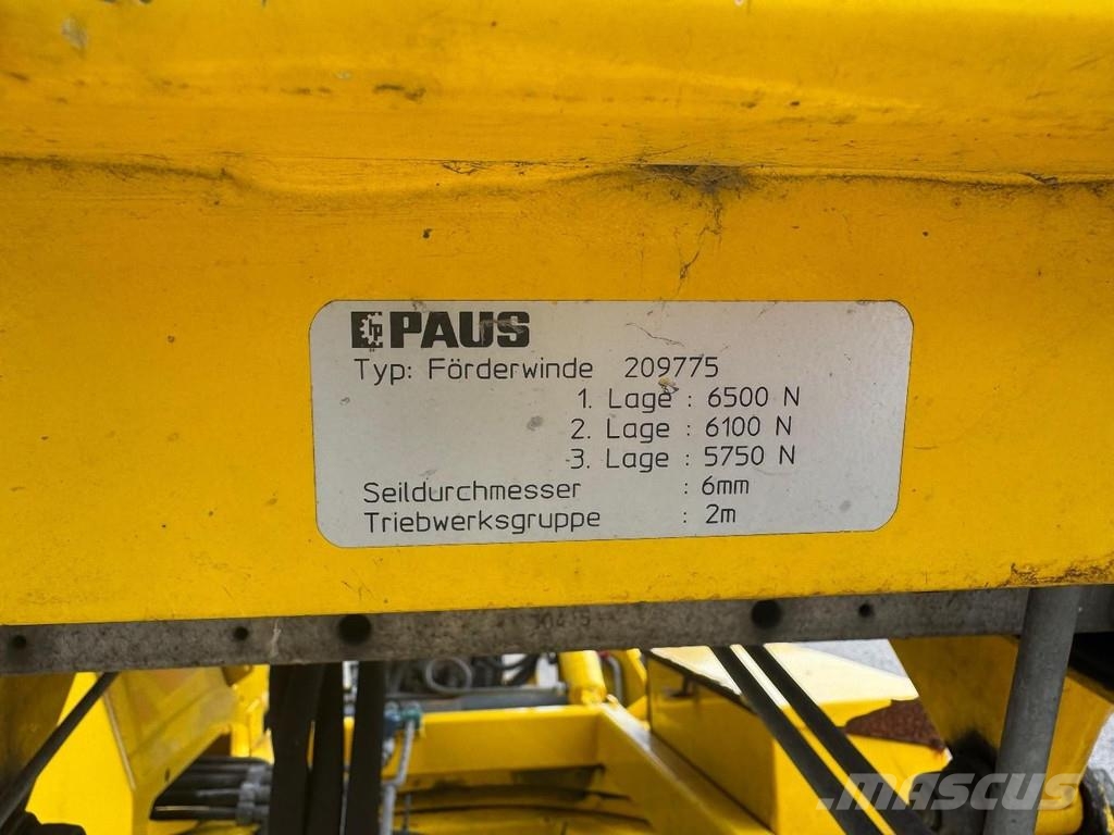 Paus 37 WH - LIFT 37 METER / 300 KG - TÜV UNTILL 07/202 المنصات الهوائية المثبتة على مقطورة
