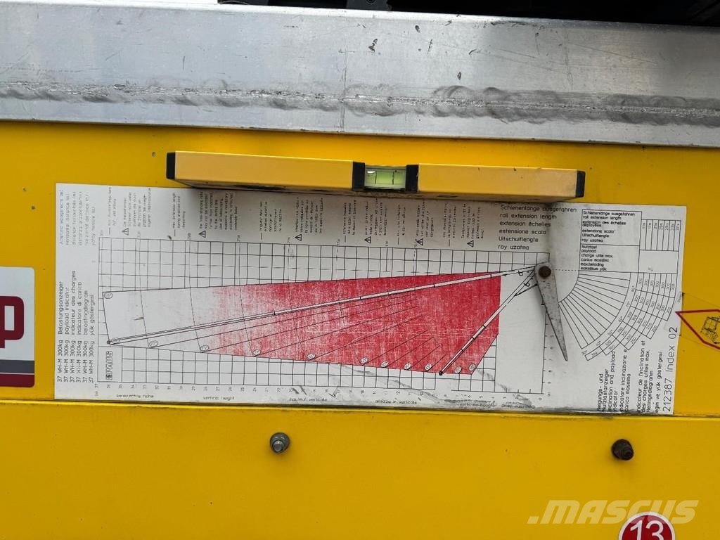 Paus 37 WH - LIFT 37 METER / 300 KG - TÜV UNTILL 07/202 Aanhanger hoogwerkers