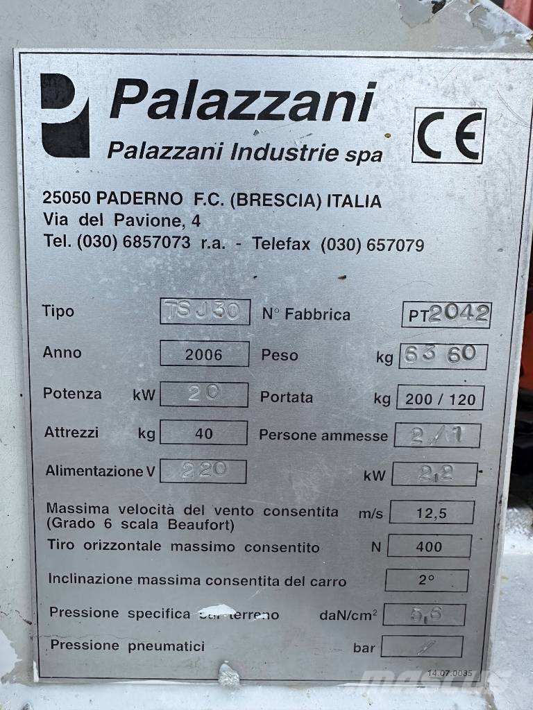 Palazzani TSJ30 Nacelles télescopiques