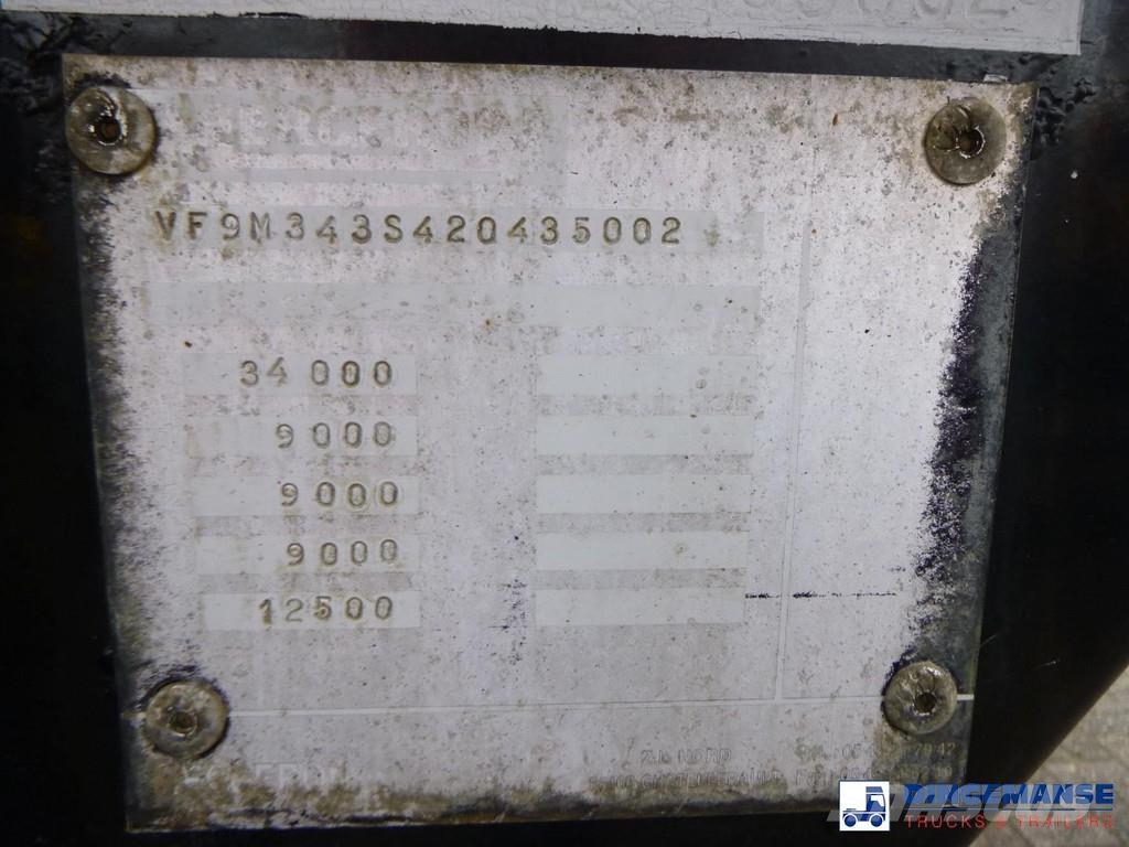 Merceron Fuel tank alu 39.9 m3 / 9 comp Tankopleggers