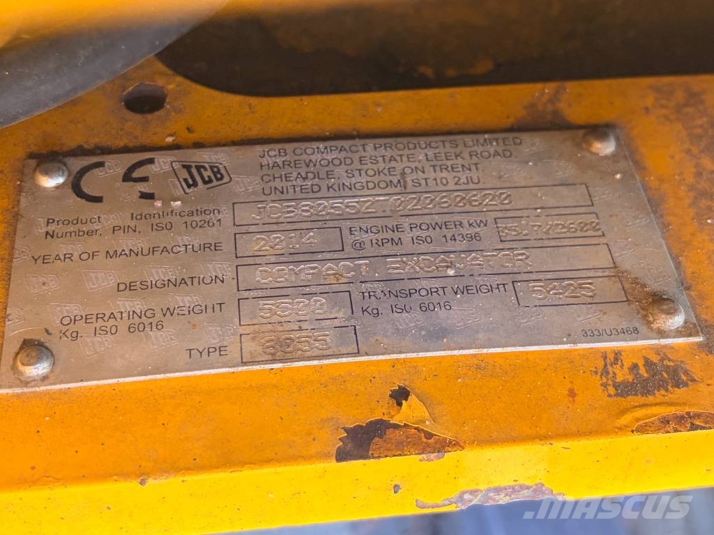JCB 8055 ZTS حفارات صغيرة أقل من 7 طن (حفارات صغيرة)