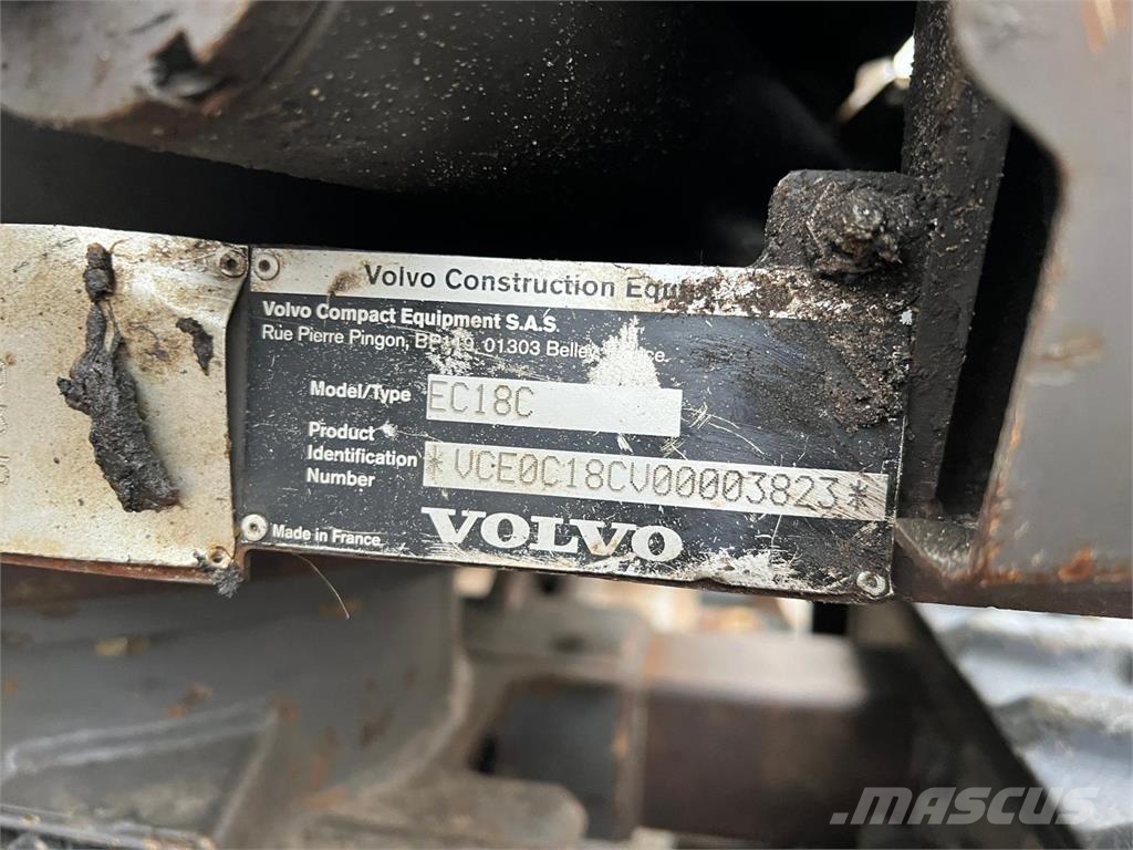 Volvo EC18C Mini ekskavatori < 7 t