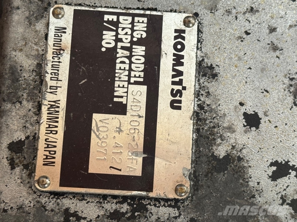 Motor Yanmar S4D106-2FSA Komatsu WB93R2 엔진